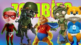 Sincap Garfield Ve Örümcek Bebek Bitkiler Ve Zombiler Oyununu Oynuyor Plants Vs. Zombies 2