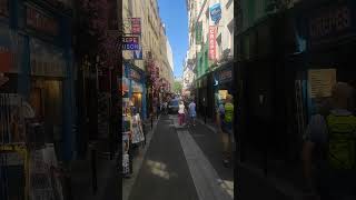 Walking On The Streets Of . Indian Girl In