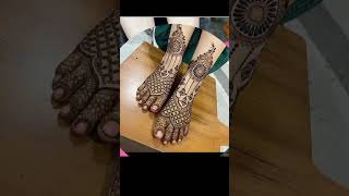 Foot Mehandi Design Simple