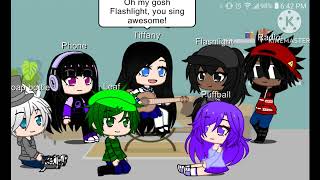 Tiffany Is Playing A Guitar For The Children To Sing.