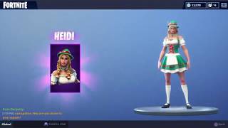 New Heidi & Ludwig Fortnite Skin Showcase Item Shop 92718