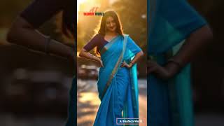 Stunning Blue Saree Look Latest Indian Saree Fashion 2025 Ai Fashion World.