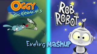 Oggy And The Roachesrob The Robot Ending Theme Mashup