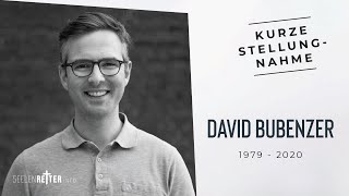 Kurze Stellungnahme zu David Bubenzer