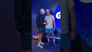 Terence Atmane Gifts Jannik Sinner A Pokemon Card For Birthday At Cincy Open