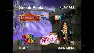 Fanmade Sneak Peeks Menu
