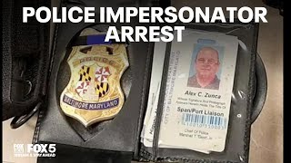 Raw Arrest Video Man Accused Of Impersonating Police Officer