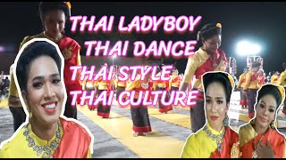 Thai Ladyboy Do Beautiful Makeup And Doing Thai Dance With Friends Rum Thai - Thai Culture