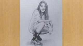 Oturan Bir Kız Nasıl Çizilir Açık Gölge Nasıl Uygulanır Adım Adım Kız Çizimi How To Draw A Girl