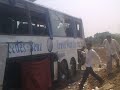 Video mercedes benz triaxel bus accident on NH 09