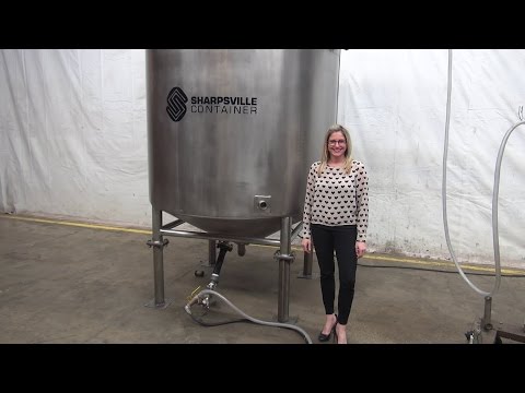 Sharpsville 1600 gallon 304 Stainless Steel Jacketed Tank