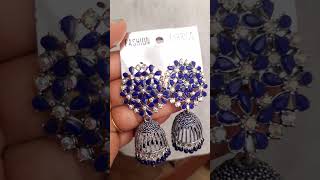 Petal Stone Earrings Rs 130