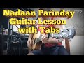 NADAAN PARINDAY GUITAR LESSON | ACOUSTIC COVER | ROCKSTAR MOVIE