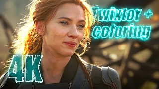 Natasha Romanoff Black Widow 4K Twixtor Scenepack With Coloring For Edits Mega