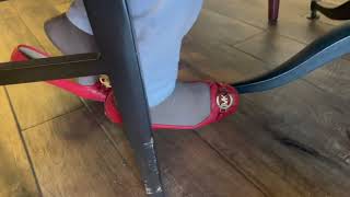 Insane Shoeplay Orange Flats Dominican In Cafe
