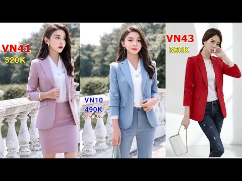 Bộ áo vest nữ hàn quốc ngắn đẹp 20202021 Top 19 bộ Áo Vest nữ đẹp sang trọng mới nhất tphcm P3