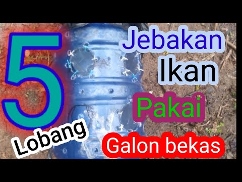 Jebakan ikan pakai galon bekas, 5 lobang @ERSANLIBINTAWANICHANNEL