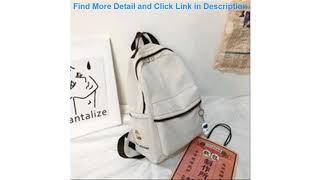 Teen School Bags For Girls Backpack Women Bag School Nylon Solid Black Student Bookbag Female Teen