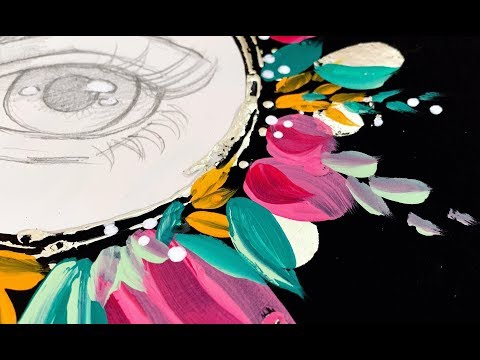 Mixed Media Mania with Jamie Dougherty Art Journal Painting