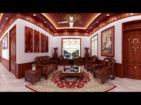 Không gian nội thất đồ gỗ đẹp tuyệt vời video panoroma 350 độ