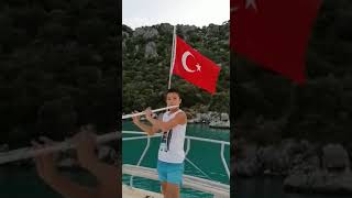 Gülpembe-Yan Flüt