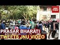 Prasar Bharti Tweets Video Of JNU Violence In Support Of JNU VC's Claim