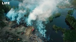 Видео Кадры с дрона Завод в Дзержинске после взрывов от Life Новости, Дзержинск, Россия
