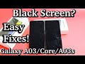 Galaxy A03/Core/A03s: Black Screen, Won't Turn On? Easy Fixes!