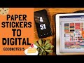 How to convert Printable or Paper stickers to digital sticker in GoodNotes 5 iPad tutorial