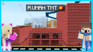 MIPAN & ZUZUZU Buat RUMAH Dari 1 JUTA BOM TNT Di Minecraft! DAN MELEDAK HANCURKA