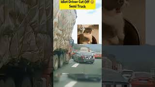 Idiot Driver Cut Off Semi Truck