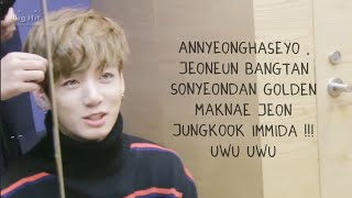 Annyeonghaseyo , Jeoneun Bangtan Sonyeondan Den Maknae Jeon Jubgkook Immida Uwu Uwu