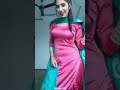 Hot Girl in Pink Satin Silky Punjabi Suit (27)