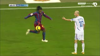 The Day Ronaldinho Showed Zidane Who Is The Boss.