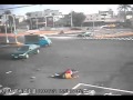 Nehoda motocyklu na křižovatce - Nehody videa