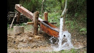 Primitive Skills: Water powered hammer (Monjolo) Part1