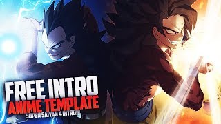 FREE Sony Vegas Pro Anime Intro Template - DragonBall GT Intro (???????)(Super Saiyan 4)