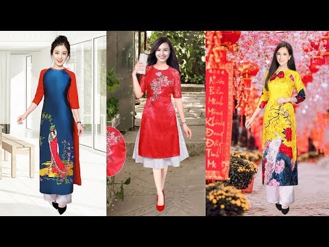 Áo dài cách tân cho người béo - Hình ảnh áo dài cách tân đẹp 2019