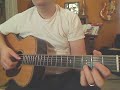 Quick Right hand fingerstyle chord progression like When you say nothing at all