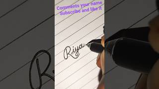 Riya Viral Name Cursive Handwriting Practice For Beginners