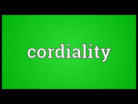Header of cordiality