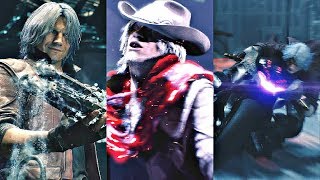 DEVIL MAY CRY 5 - All Dante Weapons Cutscenes & Transformations