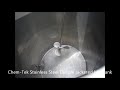 Video Chem-Tek Stainless Steel Dimple Jacketed Mix Tank