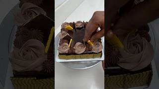 1Kg Square Chocolate Cake Decorating Ideas