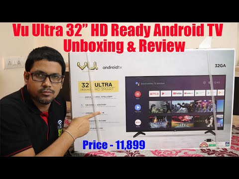 Hindi || Vu Ultra 32” HD Ready Android TV in 2020 Unboxing & Review