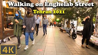 Walking On Enghelab Street- Tehran 2021- 4K