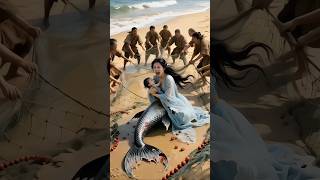 Mother Mermaid Protects Her Adorable Baby Girls From Fishermen