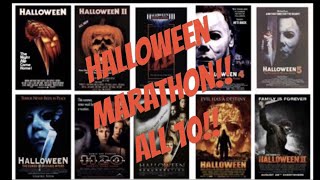 Movie Marathon Night 10/13/18 (All 10 Halloween movies!!)