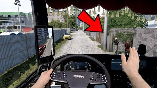 Pov On West Balkans Very Narrow Roads Euro Truck Simulator 2 Gameplay With Moza Tsw Real Hands