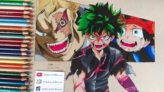 Cómo dibujar a Izuku Midoriya (Deku) VS Muscular | How to draw Deku VS Muscular - Boku No Hero